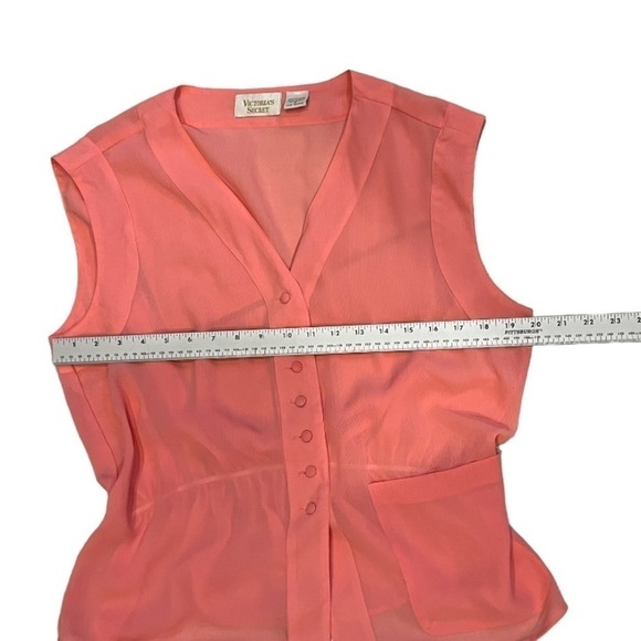 Victoria's Secret Gold Label Pink Sheer Top and Pants Set M - Picture 6 of 8